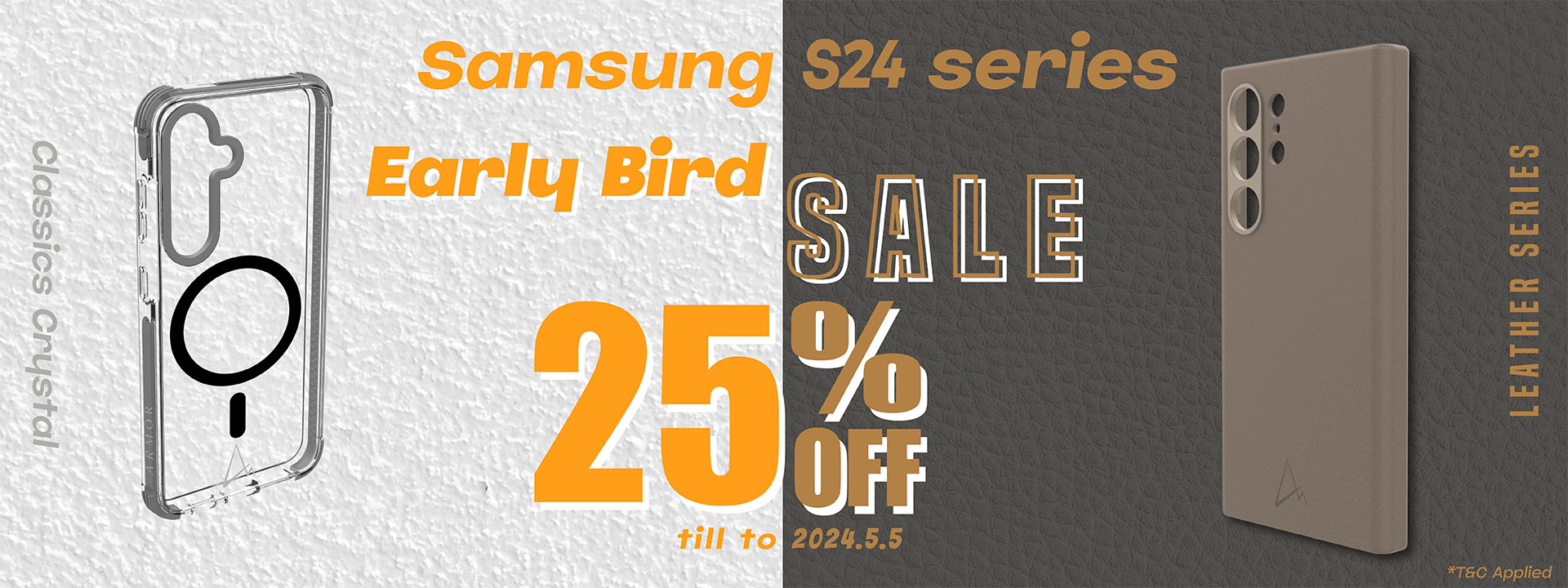 Samsung S24 Series Leather early bird sale